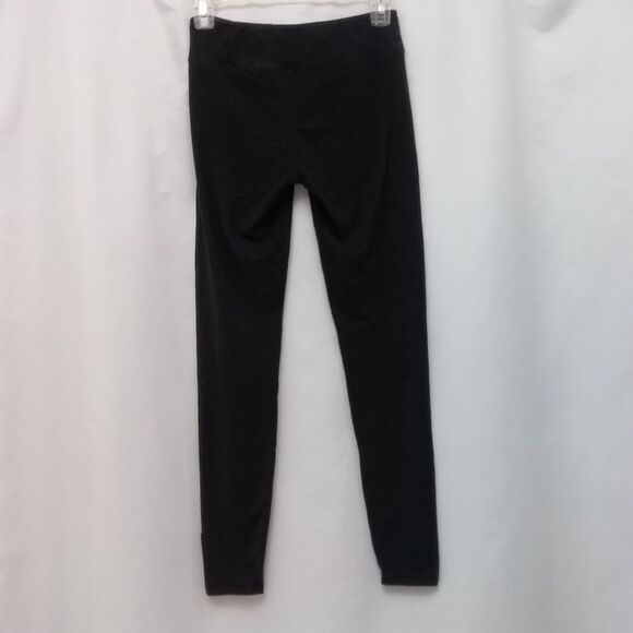 Marc New York Leggings Performance Basic Long Length Black Logo Hem Patch Small - Picture 2 of 11